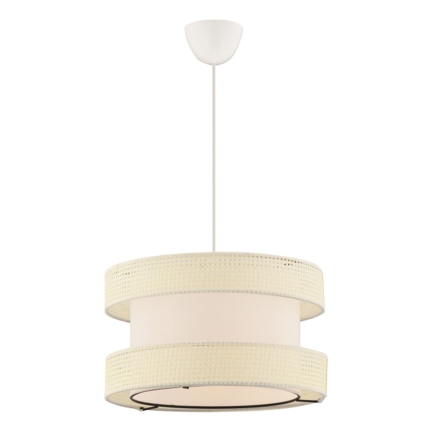 Luster na užetu HALO 1xE27/60W/230V krémová