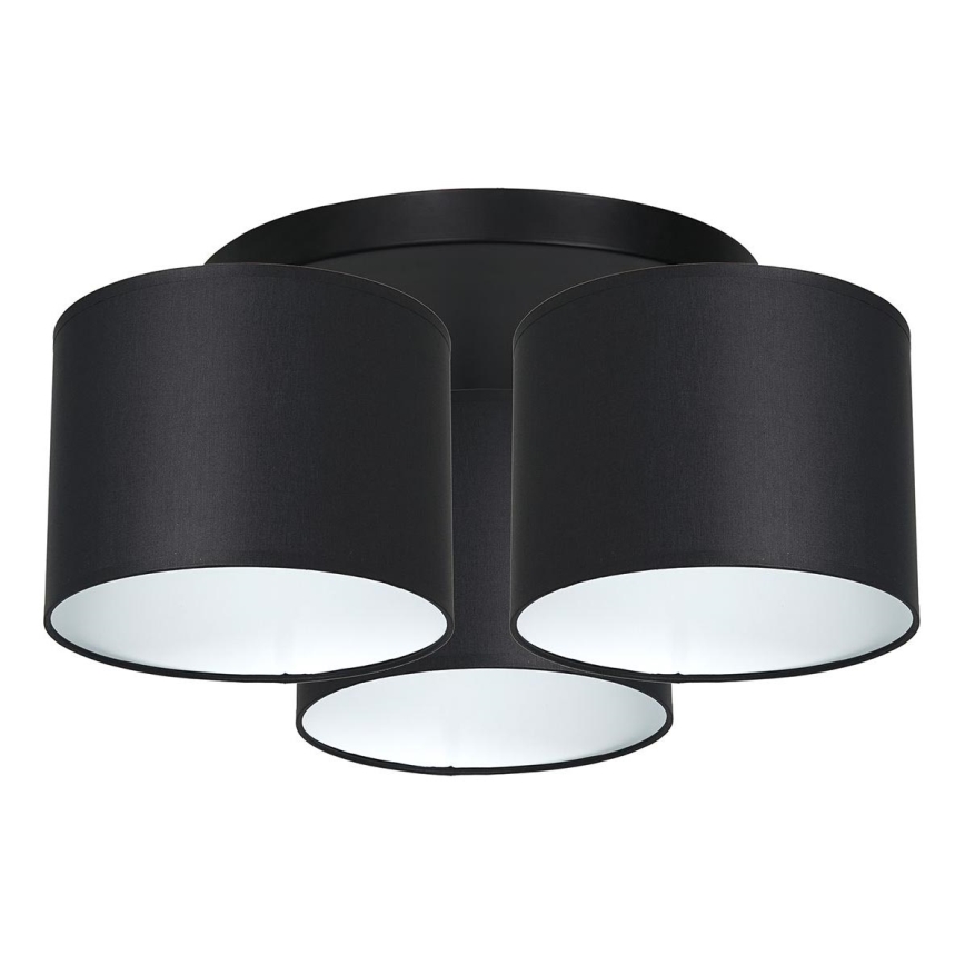 Luster prisadený ARDEN 3xE27/60W/230V čierna/biela