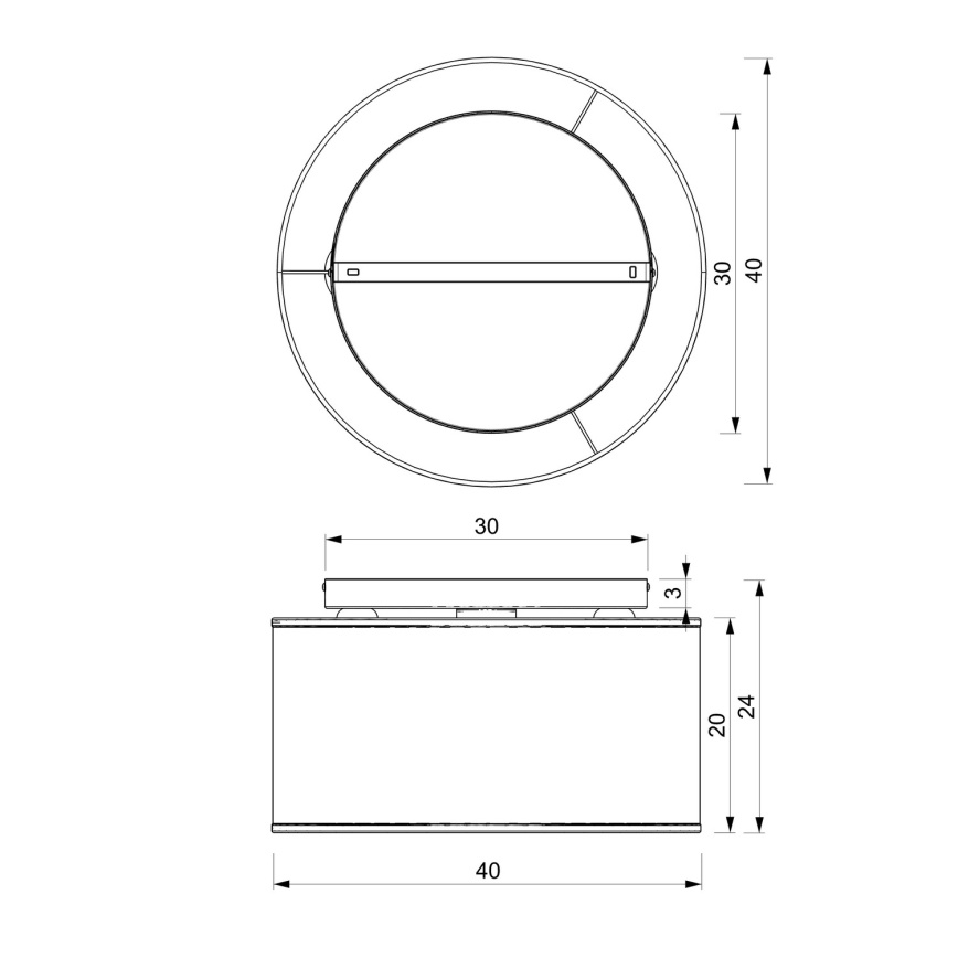 Luster prisadený LOFT SHADE 3xE27/60W/230V čierna