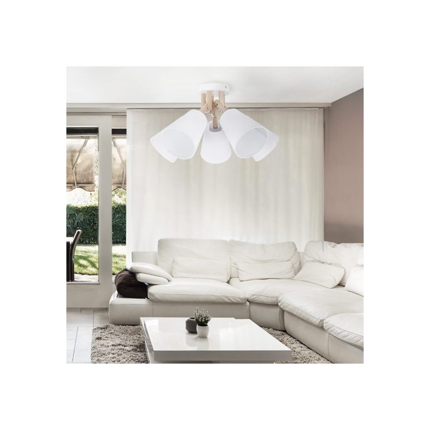 Luster prisadený VAIO WHITE 3xE27/60W/230V