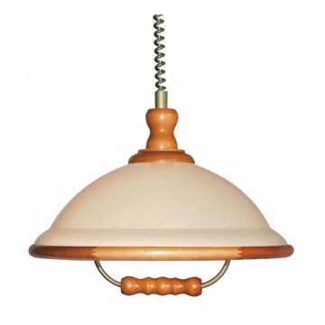 Luster sťahovací ACRYL WOOD 1xE27/60W/230V čerešňa Luster sťahovací ACRYL WOOD 1xE27/60W/230V čerešňa