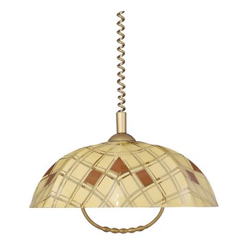 Luster sťahovací AKRYL TR 1xE27/60W béž/zlatá Luster sťahovací AKRYL TR 1xE27/60W béž/zlatá