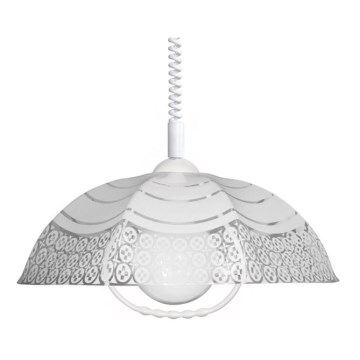Luster sťahovací AKRYL TR 1xE27/60W biela Luster sťahovací AKRYL TR 1xE27/60W biela