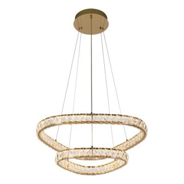 LUXERA 46152 - LED luster na lanku MIST LED/65W/230V 4000K zlatý