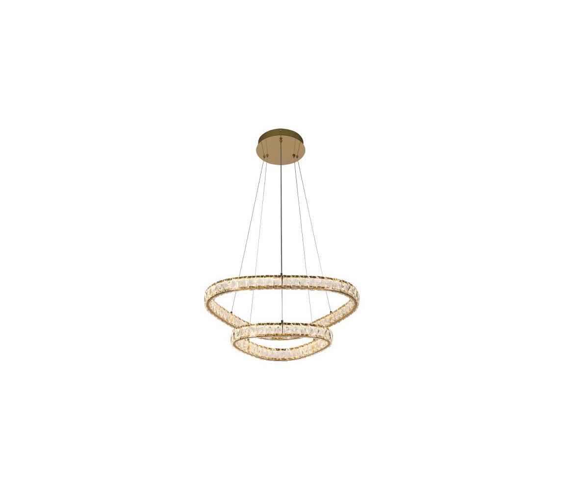 LUXERA - LED luster na lanku MIST LED/65W/230V 4000K zlatý