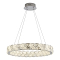 LUXERA 46156 - LED luster na lanku LARUNA LED/38W/230V 4000K matný chróm