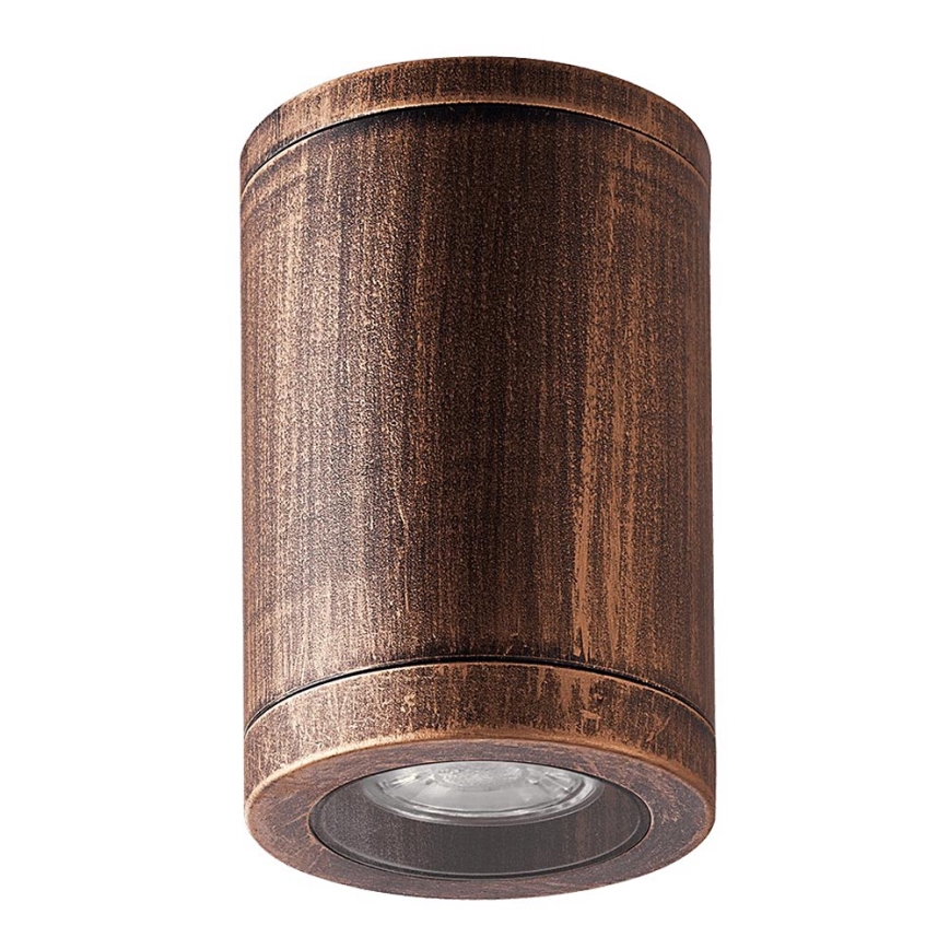 Luxera 48326 - Vonkajšie stropné svietidlo MOPTI 1xGU10/7W/230V IP54 bronzová