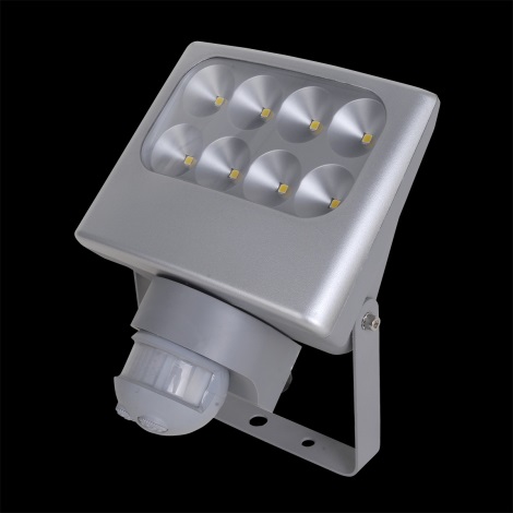 LUXERA 70130 - LED Reflektor so senzorom NEGARA 8xLED/3W IP54