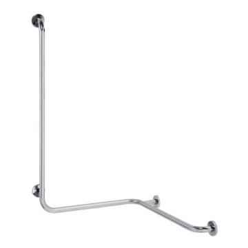 Madlo do sprchy 66 × 118 cm, nerez/strieborné