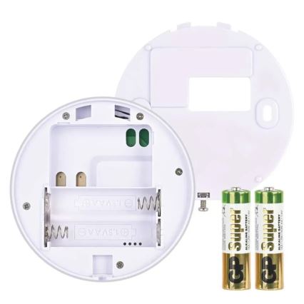 Manuálny bezdrôtový izbový termostat 230V/16A 2xAA biely