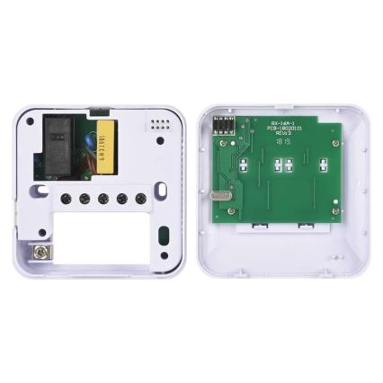 Manuálny bezdrôtový izbový termostat 230V/16A 2xAA biely