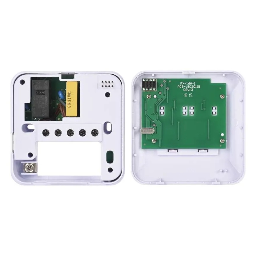 Manuálny bezdrôtový izbový termostat 230V/16A 2xAA biely