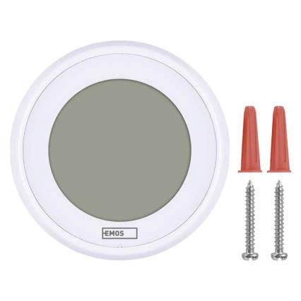 Manuálny izbový termostat 230 V/6 A, napájanie 2× AA, biely