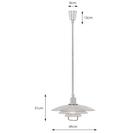 Markslöjd 102282 - Stahovací luster KIKRENES 1xE27/60W/230V