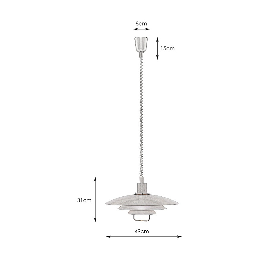 Markslöjd 102282 - Stahovací luster KIKRENES 1xE27/60W/230V
