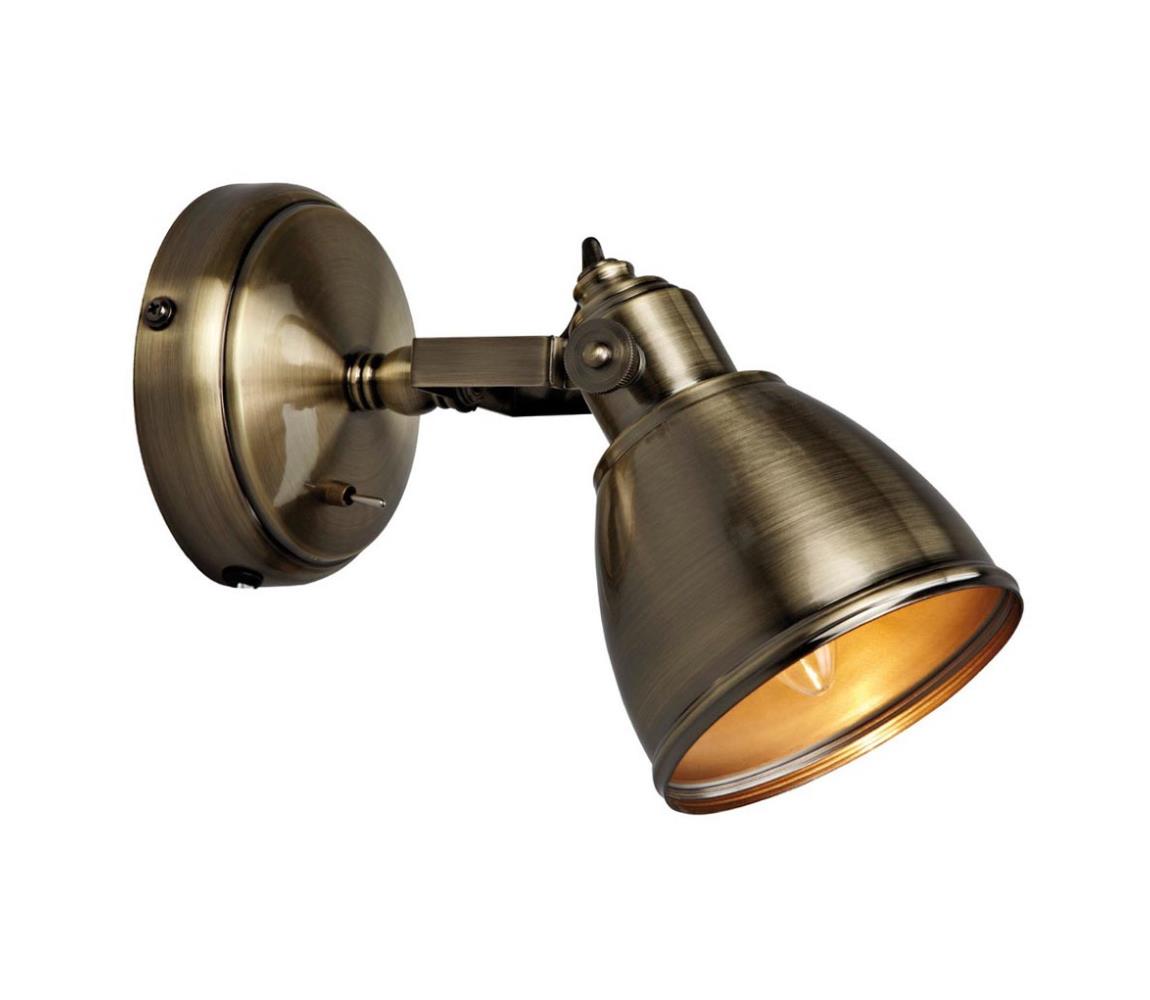 Markslöjd Markslöjd 104048 - Nástenné svietidlo FJÄLLBACKA 1xE14/40W/230V mosadz