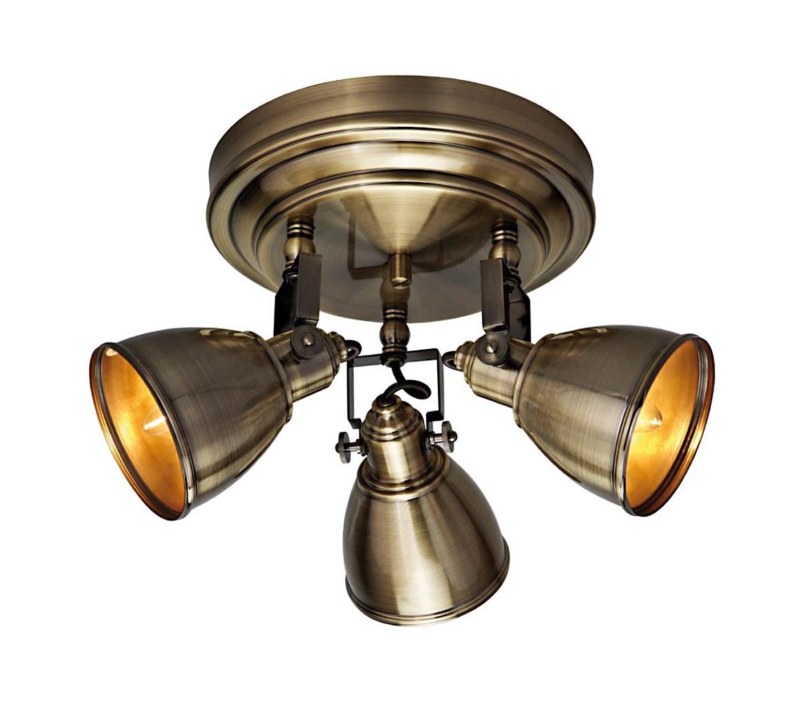 Markslöjd Markslöjd 104050 - Bodové svietidlo FJÄLLBACKA 3xE14/40W/230V mosadz