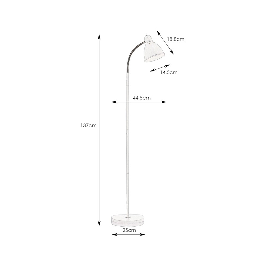 Markslöjd 104842 - Stojacia lampa NITTA 1xE27/60W/230V