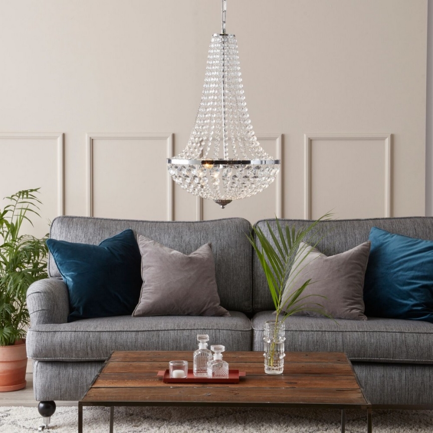 Markslöjd 104890 - Stmievateľný krištáľový luster na reťazi GRÄNSÖ 2xE14/40W/230V