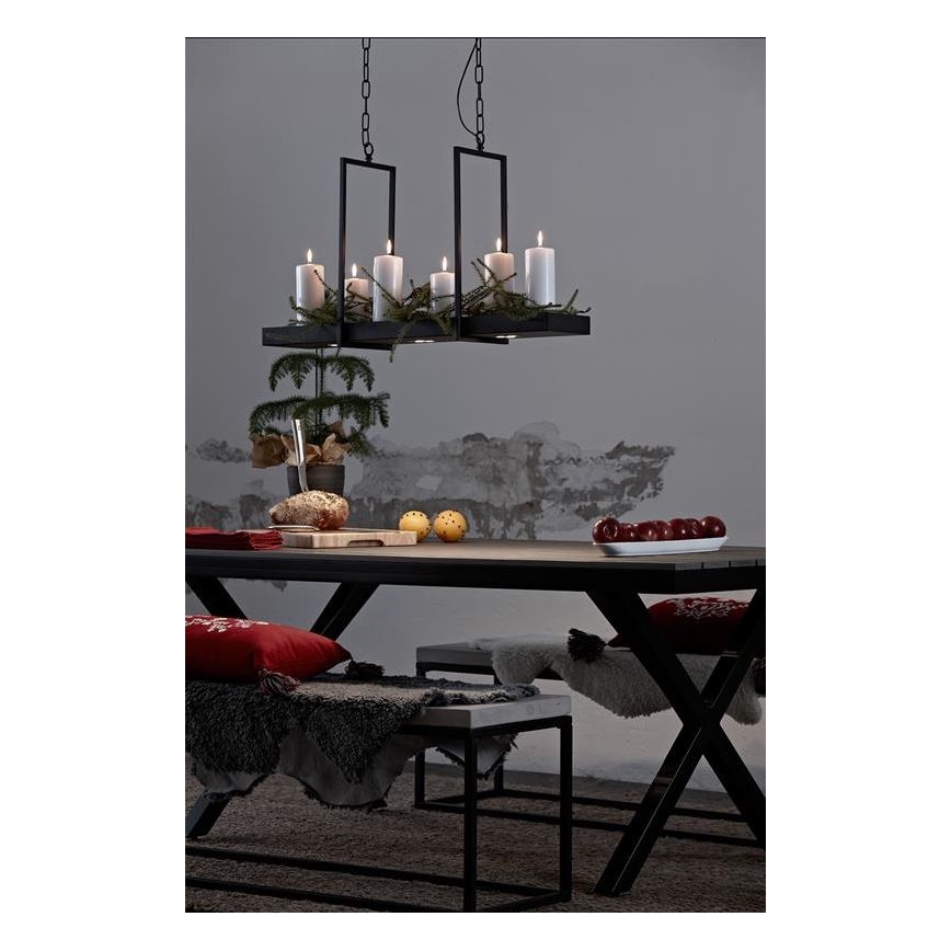 Markslöjd 105780 - LED Stmievateľný luster na reťazi TRAY 3xLED/3W/230V čierna