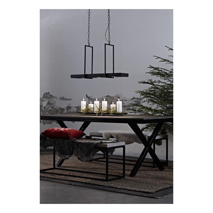Markslöjd 105780 - LED Stmievateľný luster na reťazi TRAY 3xLED/3W/230V čierna