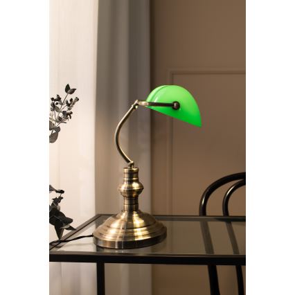 Markslöjd 105931 - Stolná lampa BANKERS 1xE14/40W/230V