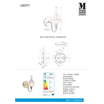 Markslöjd 106381 - Stmievateľné vonkajšie svietidlo LIBERTY 1xG9/18W/230V IP44