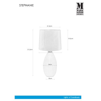Markslöjd 106887 - Stolná lampa STEPHANIE 1xE27/60W/230V
