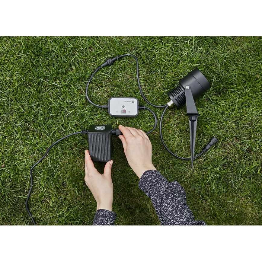 Markslöjd 106936 - Súmrakový senzor s časovačom GARDEN24 24V IP44
