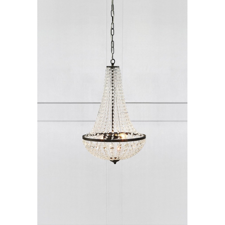 Markslöjd 107027 - Stmievateľný krištáľový luster na reťazi GRÄNSÖ 2xE14/40W/230V