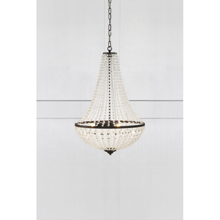 Markslöjd 107028 - Stmievateľný krištáľový luster na reťazi GRÄNSÖ 3xE14/40W/230V