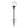 Markslöjd 107283 - LED vonkajšie svietidlo GARDEN24 LED/3W/24V 81 cm IP44 čierne/priehľadné