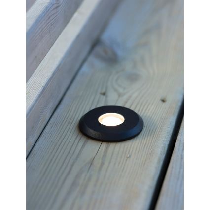 Markslöjd 107284 - LED vonkajšie zapustené svietidlo GARDEN24 LED/0,8W/24V IP44 čierne