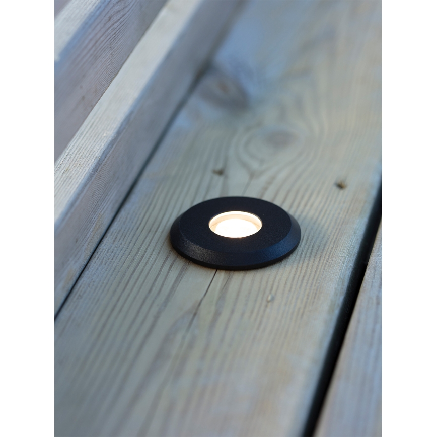 Markslöjd 107285 - LED vonkajšie zapustené svietidlo GARDEN24 LED/3W/24V IP44 čierne