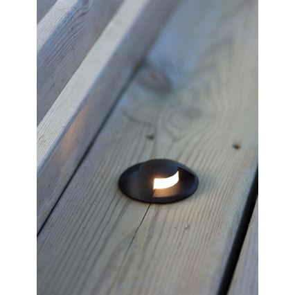 Markslöjd 107289 - LED vonkajšie zapustené svietidlo GARDEN24 LED/0,8W/24V IP44 čierna