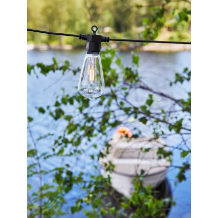 Markslöjd 107293 - LED Vonkajší dekoračný reťazec GIRLANDA GARDEN 10xLED 5,5m IP44