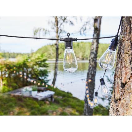 Markslöjd 107293 - LED Vonkajší dekoračný reťazec GIRLANDA GARDEN 10xLED 5,5m IP44