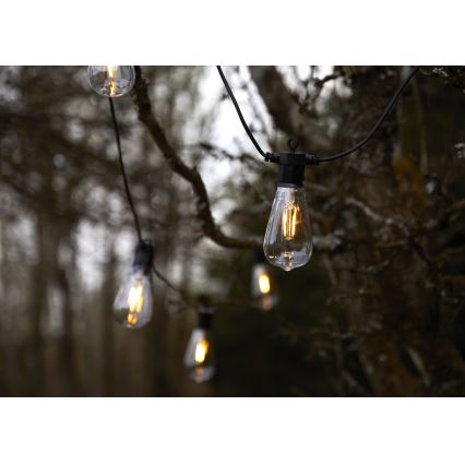 Markslöjd 107293 - LED Vonkajší dekoračný reťazec GIRLANDA GARDEN 10xLED 5,5m IP44