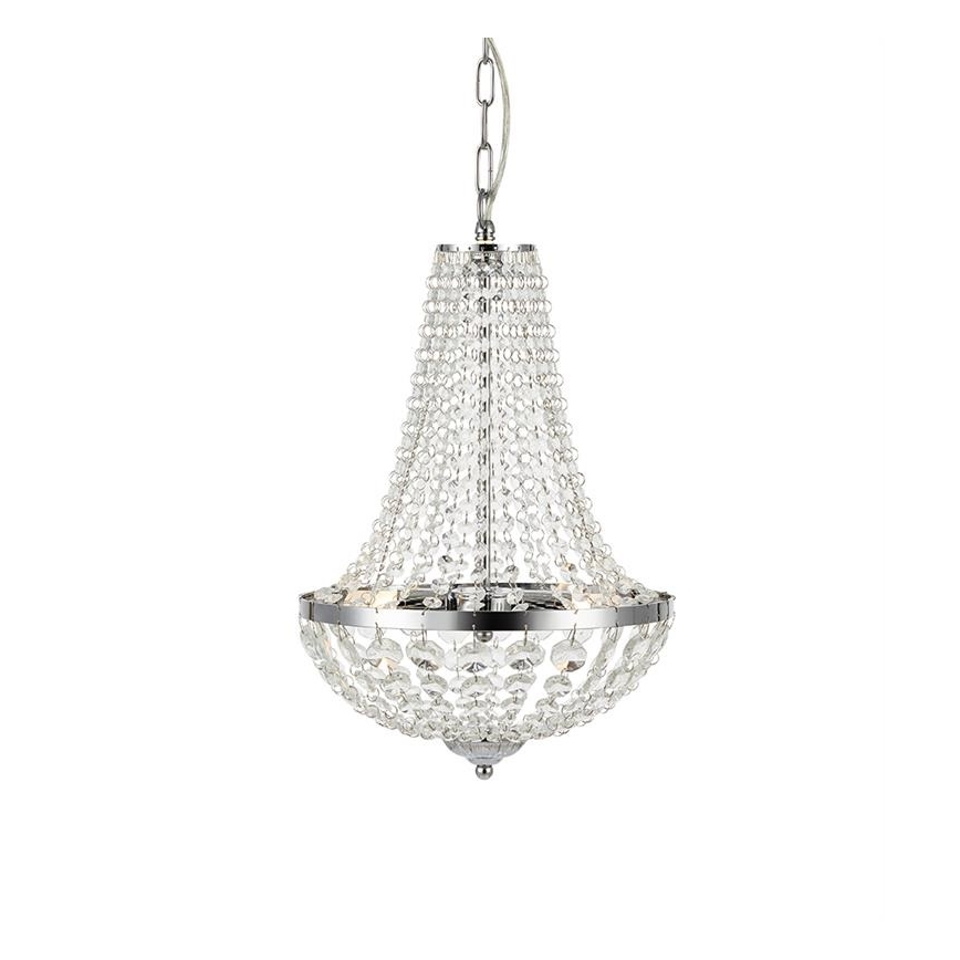 Markslöjd 107550 - Krištáľový kúpeľňový luster na reťazi GRÄNSÖ 2xG9/20W/230V IP44
