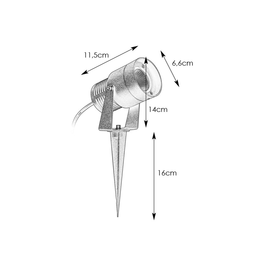 Markslöjd 107713 - LED vonkajšie svietidlo GARDEN24 LED/3W/24V IP44 matný chróm