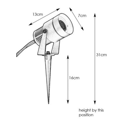Markslöjd 107714 - GARDEN24 vonkajšia LED lampa LED/6W/24V IP44, matný chróm