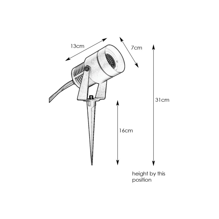 Markslöjd 107714 - GARDEN24 vonkajšia LED lampa LED/6W/24V IP44, matný chróm