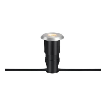 Markslöjd 107716 - LED vonkajšie zapustené svietidlo GARDEN24 LED/0,8W/24V IP44 čierna/matný chróm