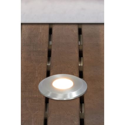 Markslöjd 107717 - LED vonkajšie zapustené svietidlo GARDEN24 LED/3W/24V IP44 čierna/matný chróm
