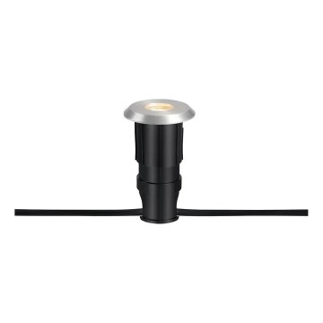 Markslöjd 107717 - LED vonkajšie zapustené svietidlo GARDEN24 LED/3W/24V IP44 čierna/matný chróm