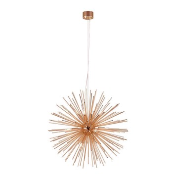 Markslöjd 107752 - Luster na lanku SOLEIL 12xE14/20W/260V rose gold