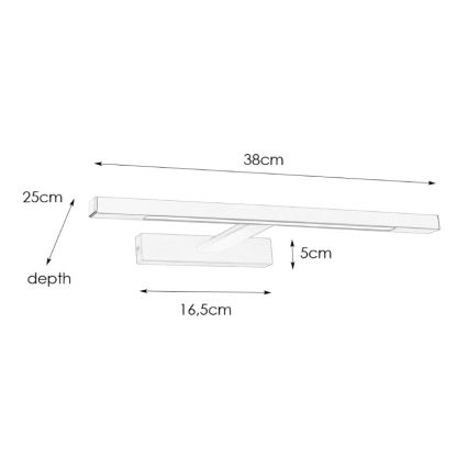 Markslöjd 107910 - LED Kúpeľňové osvetlenie zrkadla NEPTUNUS LED/6W/230V IP44