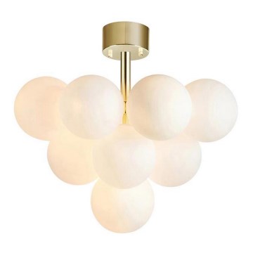 Markslöjd 107912 - Prisadený luster MERLOT 13xG9/20W/230V priemer 56 cm biela/zlatá