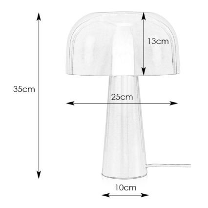 Markslöjd 107934 - Stolná lampa BLANCA 1xE14/25W/230V