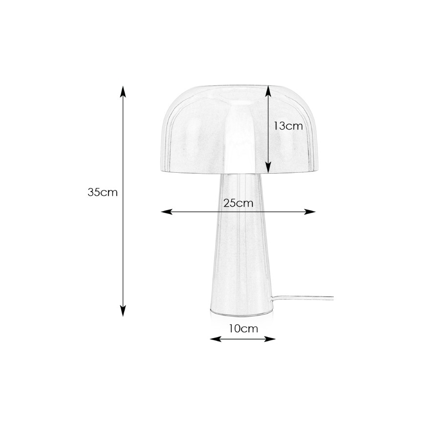 Markslöjd 107934 - Stolná lampa BLANCA 1xE14/25W/230V